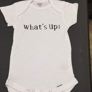 "What's up" (chicken butt) onesies